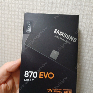 삼성 ssd 870evo 500gb 미개봉 새제품. 창원.