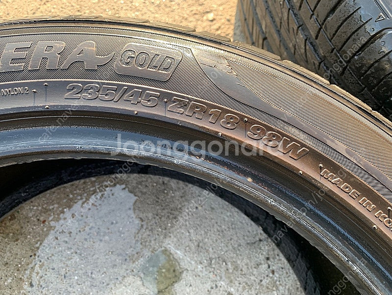 235 45 18 금호 오페라 골드 중고타이어 2본 저...--2