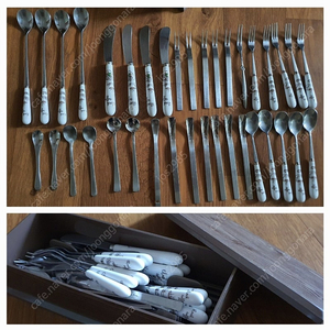 티스픈셋트+포크셋트+나이프+각종스픈+수저통등등많이안써서깔끔저렴히2만원(수원)