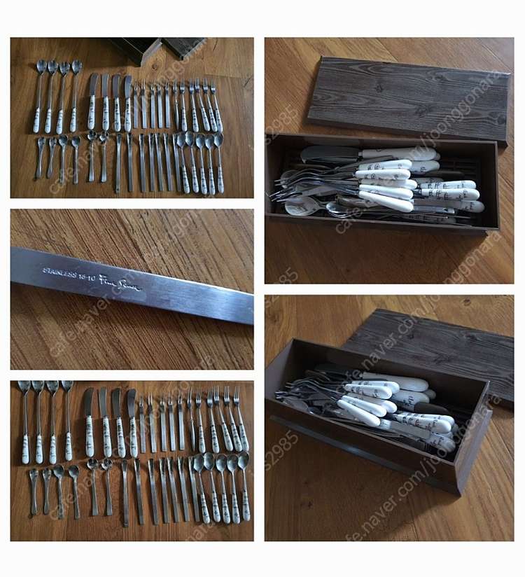 티스픈셋트+포크셋트+나이프+각종스픈+수저통등등많이안써서깔끔저렴히1만5천원(수원)--5