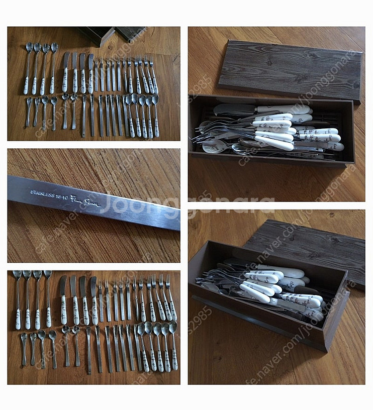 티스픈셋트+포크셋트+나이프+각종스픈+수저통등등많이안써서깔끔저렴히2만원(수원)--5