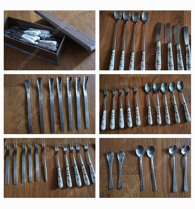 티스픈셋트+포크셋트+나이프+각종스픈+수저통등등많이안써서깔끔저렴히1만5천원(수원)--6