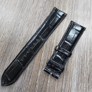 예거 르쿨트르 울트라 씬 문(울씬문), 데이트 용 정품 악어가죽 스트랩