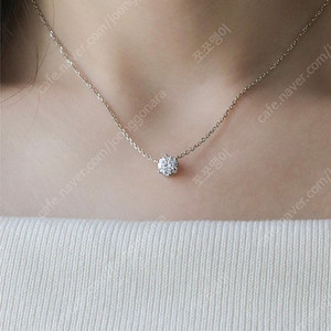 메이비투아 티아르 랩다이아 1캐럿 목걸이 14k 보스크 비쥬레브 그레이룸 허앤쉬 어라운드율 유메르
