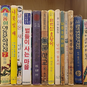 나무는 자라서 쌍안경 속의 수평선 꽃주머니 복주머니. 날아간 물오리 유여촌 태백산 호랑이. 별들이 사는 마을 나뭇잎 배 원색 표준과학도감 독일 표현주의 드라마 집으로 가는 길 유언