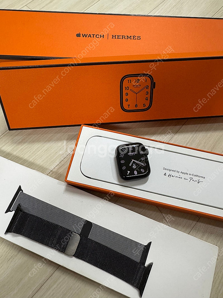 애플워치7 에르메스 누아르 41mm 리퍼 새제품--0