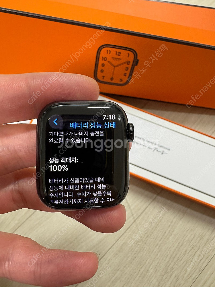애플워치7 에르메스 누아르 41mm 리퍼 새제품--1