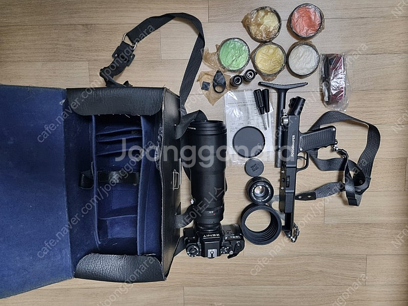 Zenit 카메라+가죽 전용 가방 풀세트--0