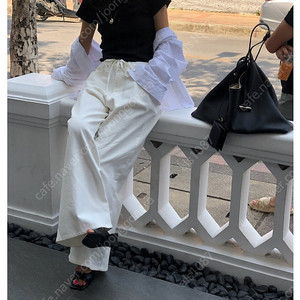 프레쉬라벨 ) tora string denim *white* s사이즈