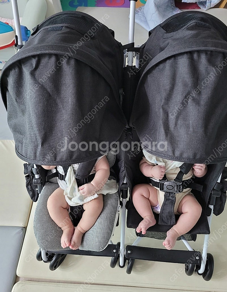휴대용 아발론 쌍둥이 유모차 팝니다--4
