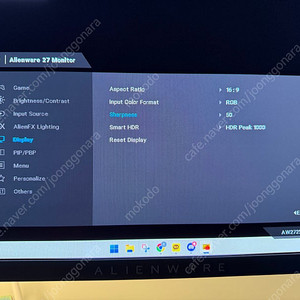 aw2725df 팝니다 모니터 qhd oled 360hz