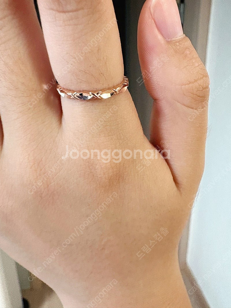 14k 컷팅반지 시착만 한 새상품 12호. GS 편의점...--2