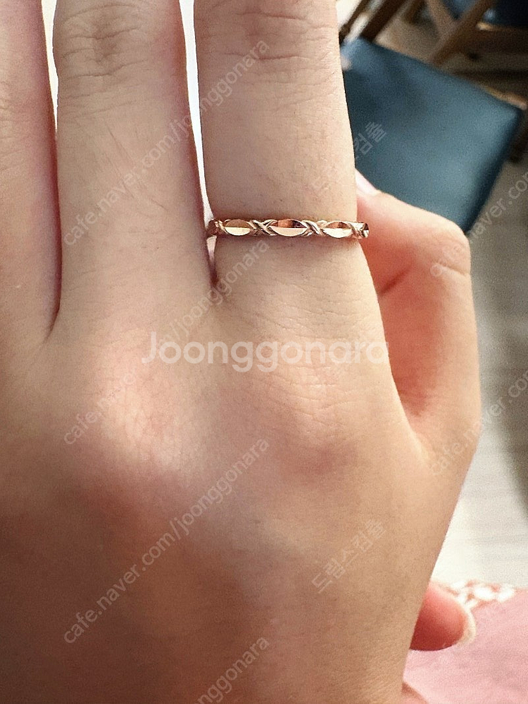 14k 컷팅반지 시착만 한 새상품 12호. GS 편의점...--4