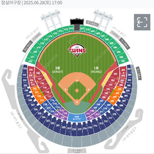 엘지 기아 27일(금) 외야2연석 413블럭 외야 2장 연석