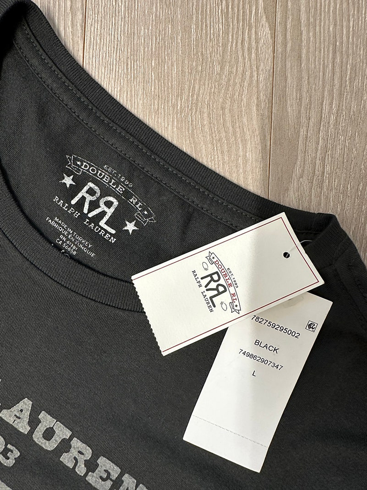 더블알엘 RRL 로고 티셔츠 크루넥 L 사이즈 새상품--1