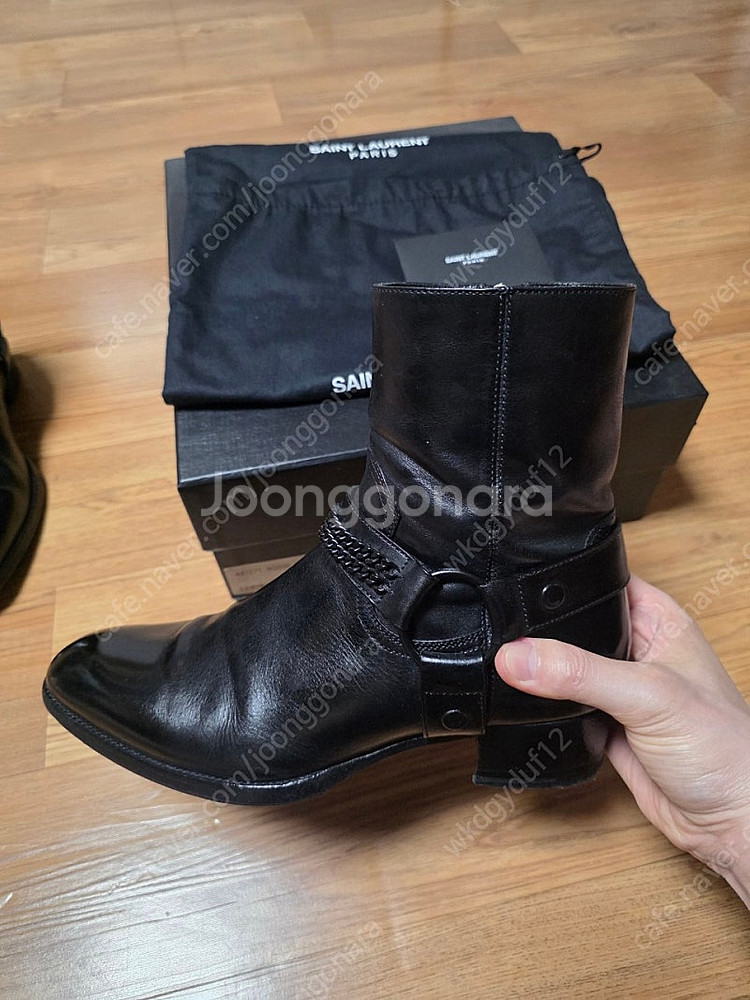 생로랑 모터사이클 부츠 (39.5사이즈)--1