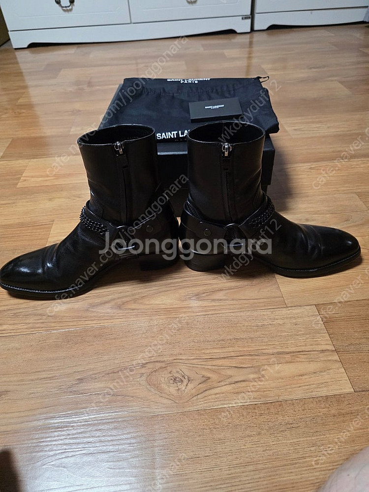 16fw 생로랑 블랙체인 모터사이클 부츠 (사이즈 39...--2
