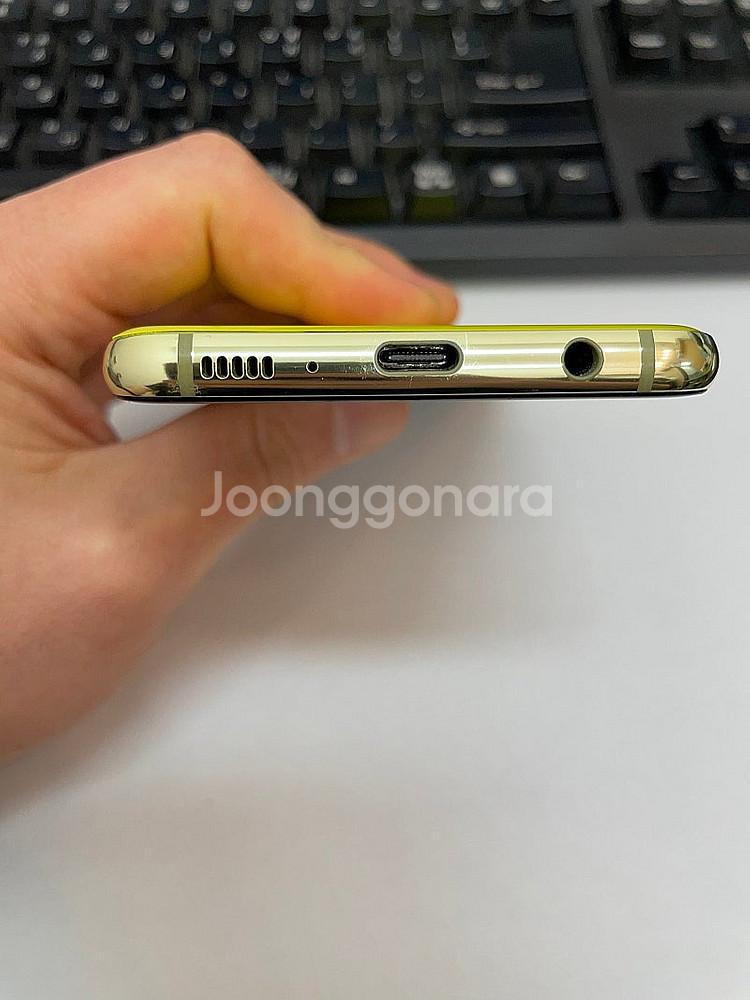 갤럭시S10E 옐로우 128GB 무잔상 상태좋은 중고1...--5