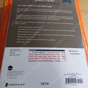 NIV 영어 성경 (큰글자,giant)