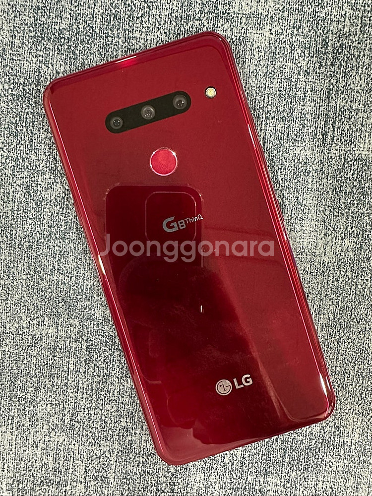 LG G8 128G 레드 무잔상 액정 미세한 금간 단말...--0