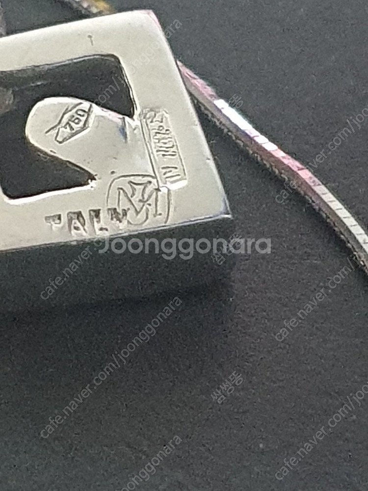 18K금+백금도금 목걸이 (3.12G)--5