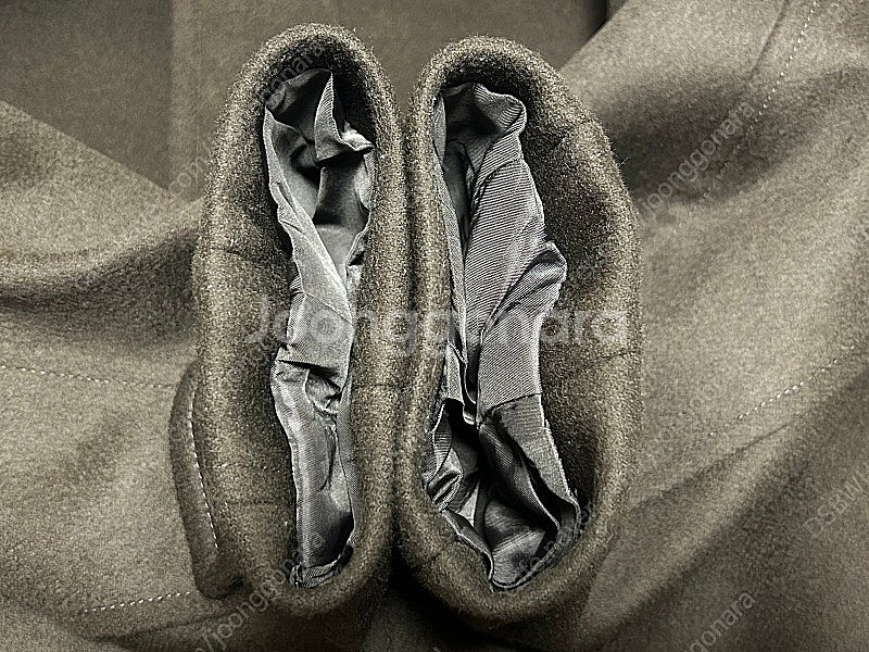 마마가리 23FW 캐시미어 블렌드 울 발마칸 코트 올리...--3