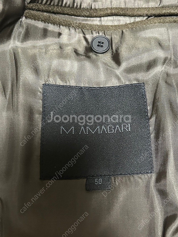 마마가리 23FW 캐시미어 블렌드 울 발마칸 코트 올리...--4