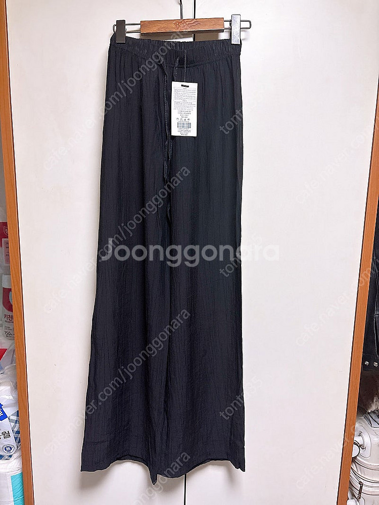 난닝구 편한검정바지 택달림 새상품--0