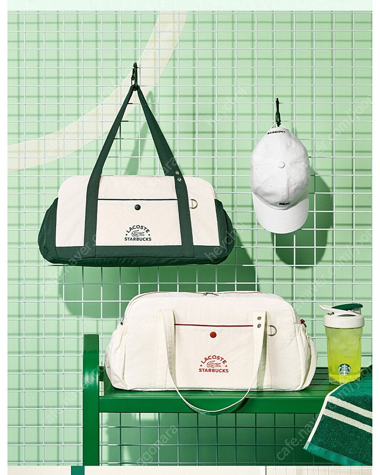 스벅 라코스테 멀티플백 아이보리(택포) 이미지