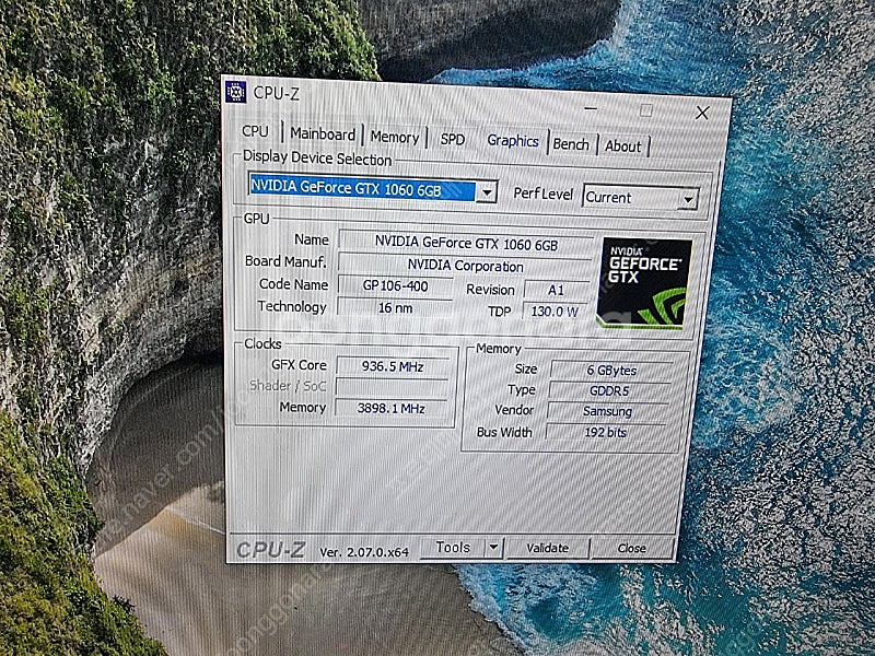 그래픽카드 GTX1060 OC 6GB--6