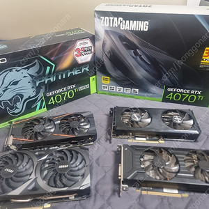 그래픽카드 정리 2탄 4070tis 4070ti 3070 3060ti 1060 rx570