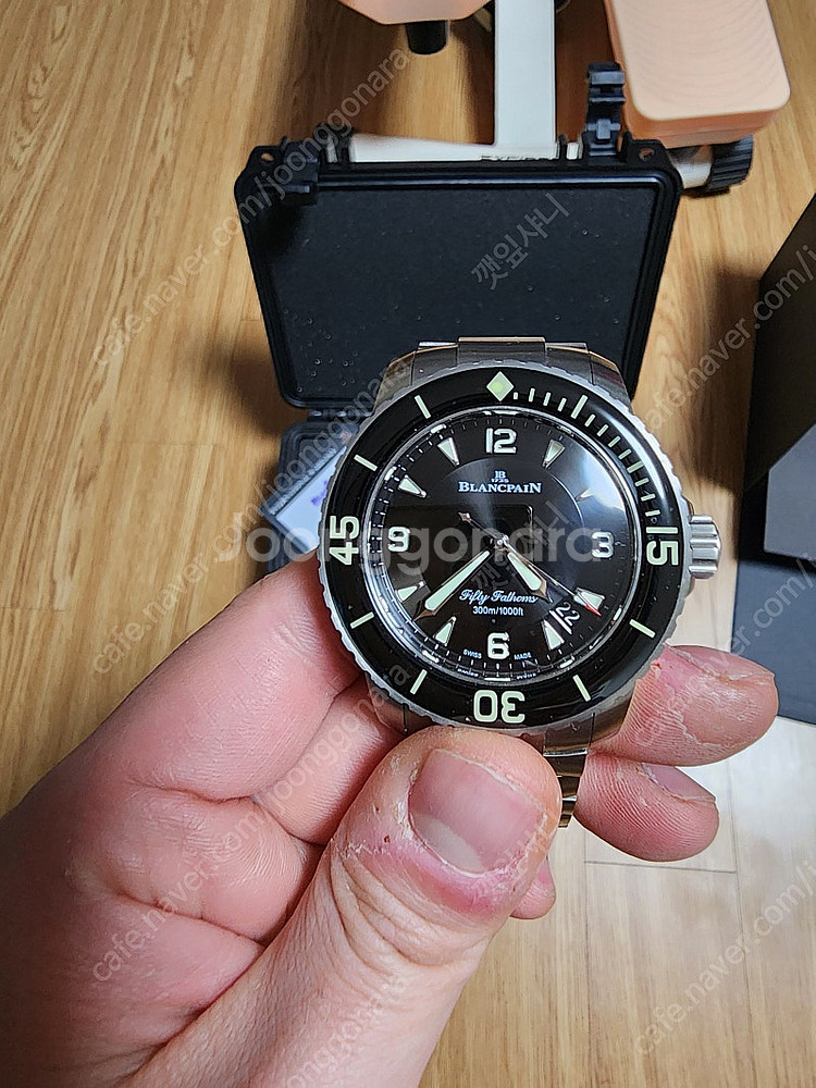 [최종 할인~!] 블랑팡 피프티 패덤즈 45mm 티타늄...--6