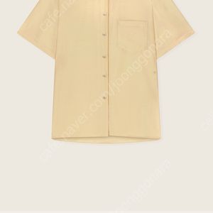 유메르 실키 하프 셔츠 피치베이지