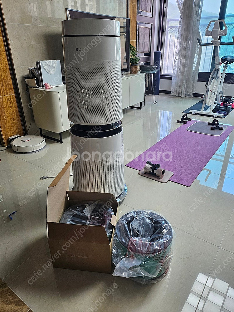 (창원)LG퓨리케어 2단 공기청정기 풀셋 직거래--0