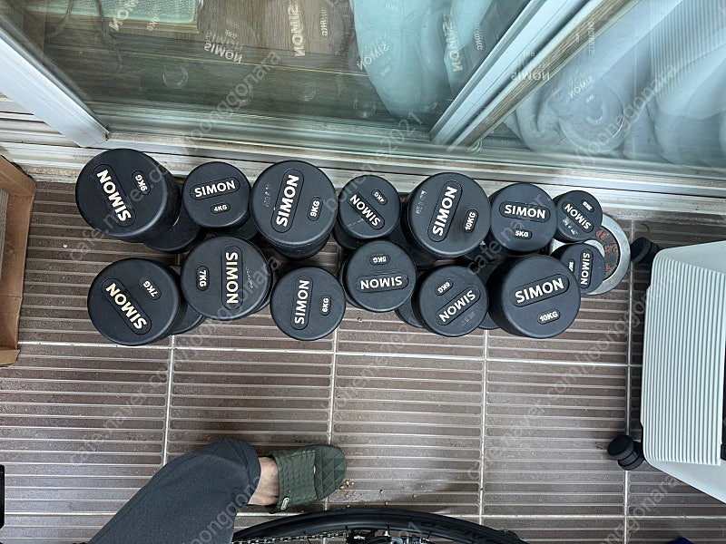 사이먼(simon) 아령, 덤벨 세트 팝니다. 이미지