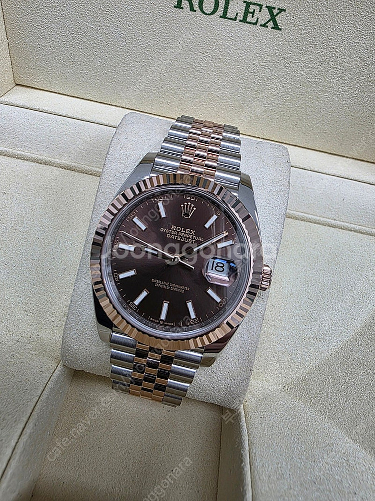 롤렉스 로렉스 데이저스트 41mm 41미리 초코판 바인...--0