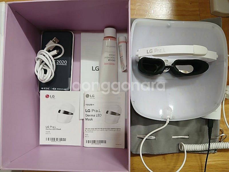 엘지 프라엘 더마 LED마스크와 몬스터 진공피지제거기--2
