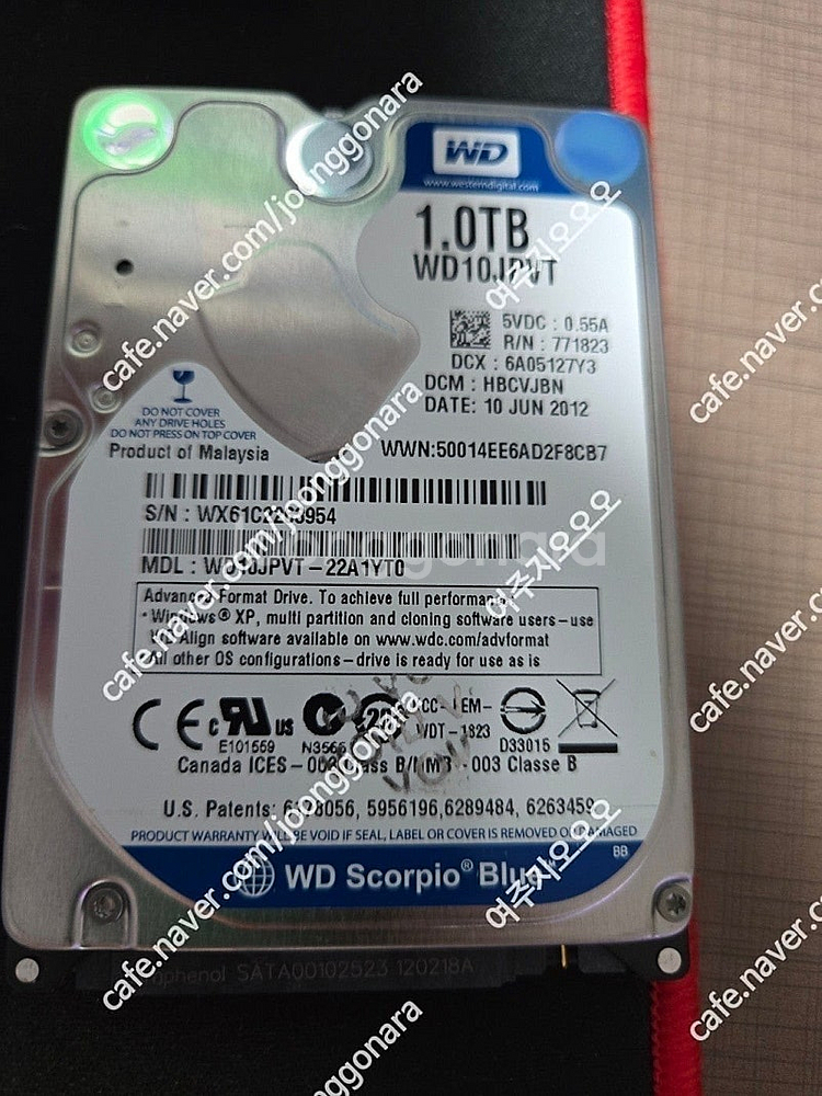 wd 히타치 hgst 노트북하드 1테라 3개 750g ...--2