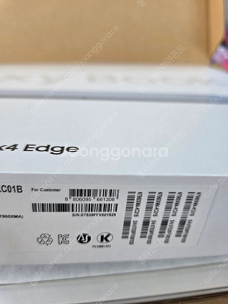삼성전자 갤럭시북4 엣지 NT960XMA-KC01B 노...--0