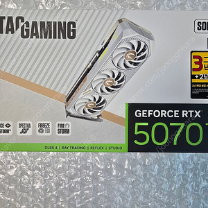 ZOTAC RTX 5070 Ti WHITE 16GB 그래픽카드 미개봉 /조텍