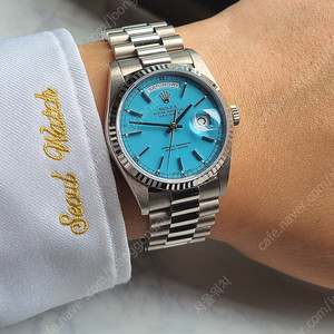[정품] 롤렉스 데이데이트 36 프레지던트 블루 18k 화이트골드 18239 (Rolex Day-Date President 18K WG)