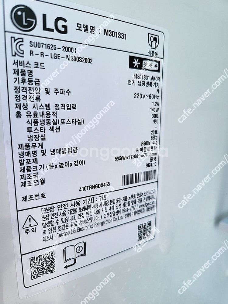 디오스 2도어 300L 샤인 (M301S31) ,엘지 ...--2