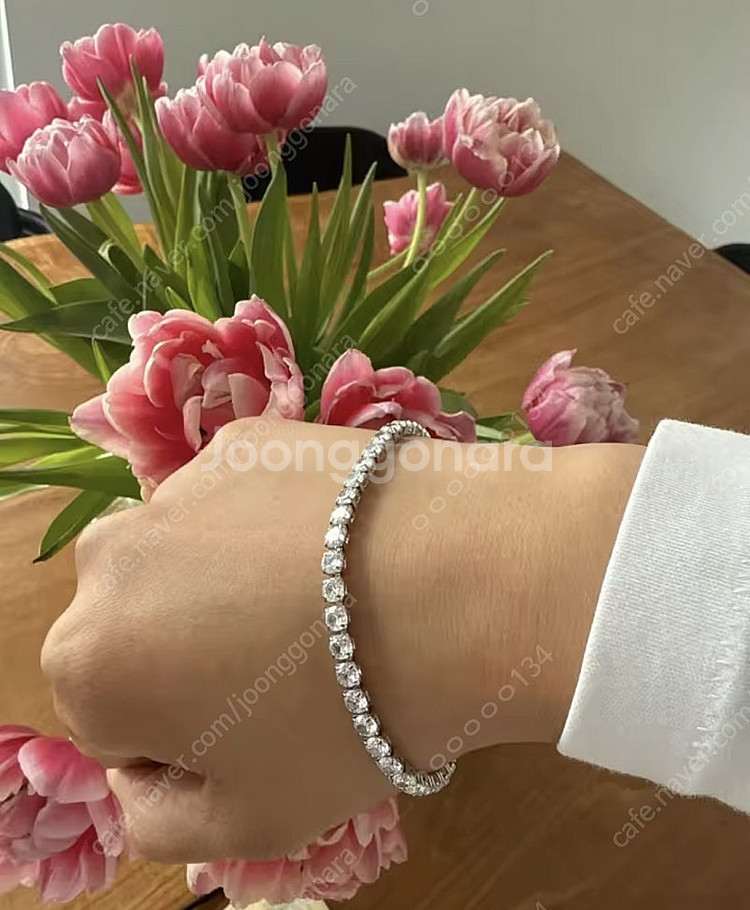 은 테니스팔찌 4mm 16cm / 18cm 완전 새상품--1