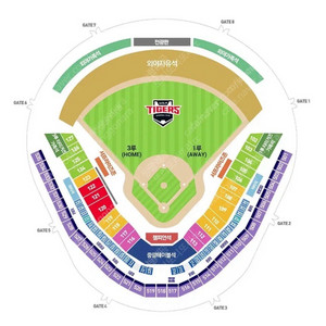7월 4일 롯데자이언츠 vs 기아타이거즈 1루 K8 통로 2연석