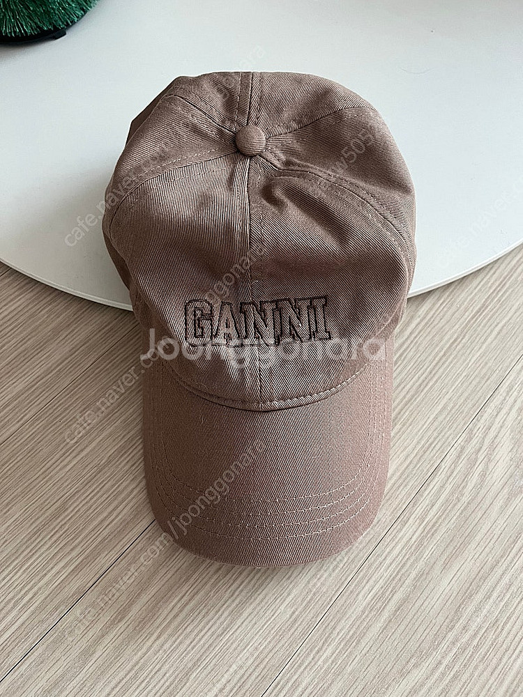 GANNI 가니 모자 볼캡 브라운--1