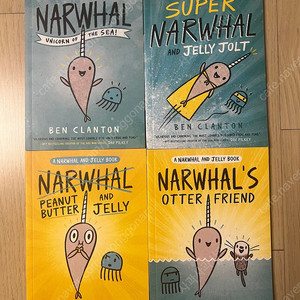 외뿔고래와 해파리 원서 a narwhal and jelly book 4권