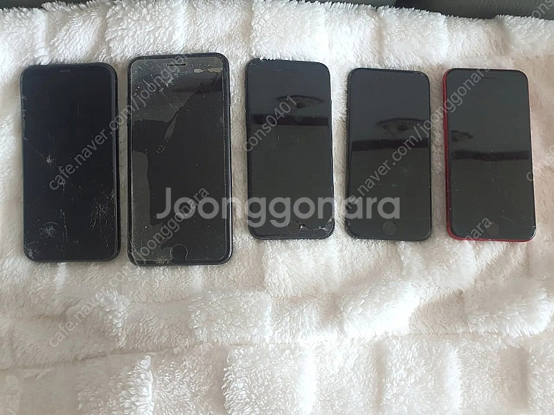 아이폰 부품용 5대 일괄--0