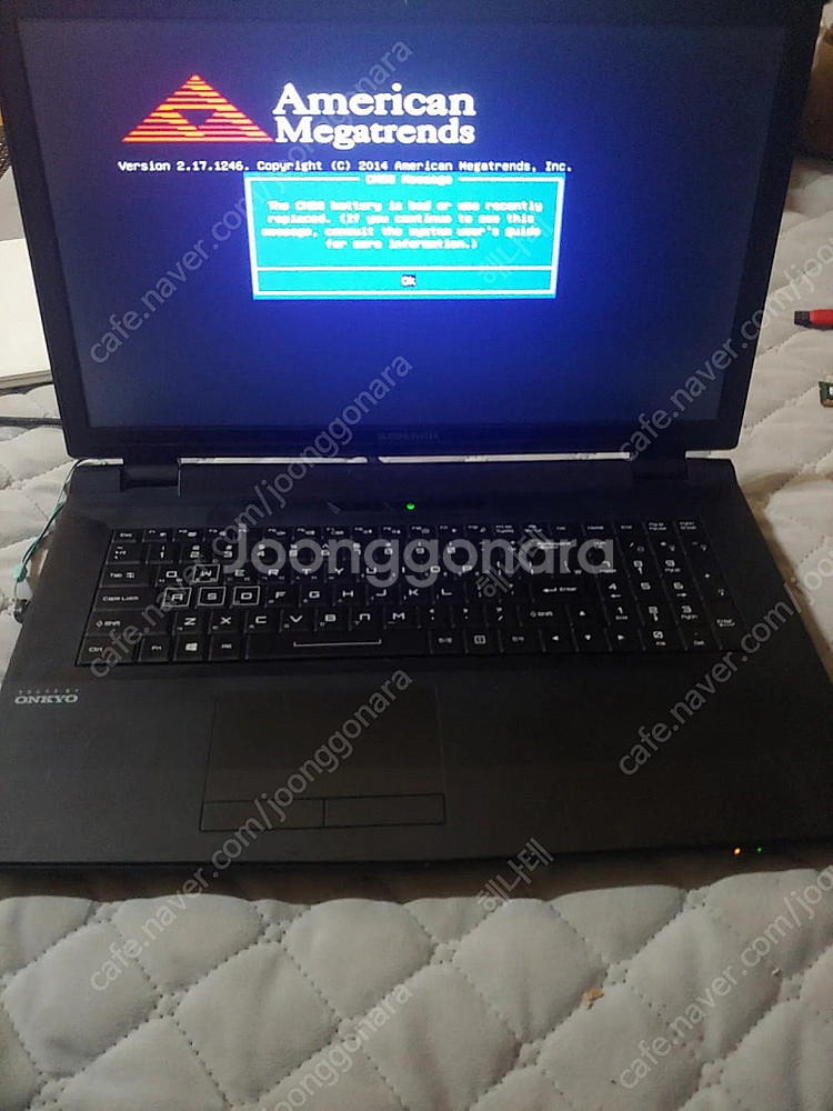 17인치 노트북 ex74 부품용판매--3