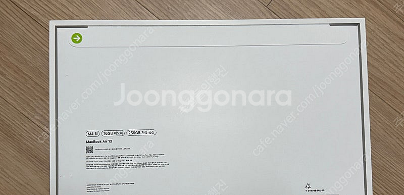 미개봉 맥북 에어 13인치 M4 실버 16GB 256G...--1