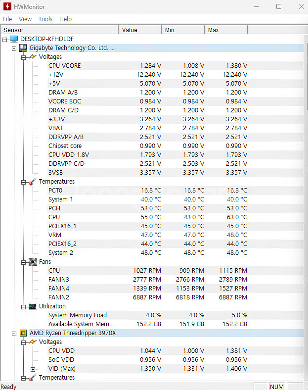 쓰레드리퍼 3970X+ rtx 3090 pc 팝니다--1